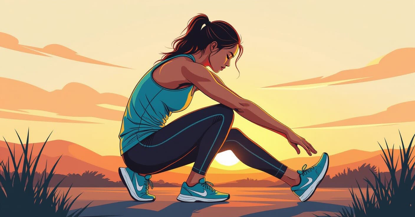 5分間のウォーキングクールダウン：心拍数を下げ、翌日のランニングを痛みなく