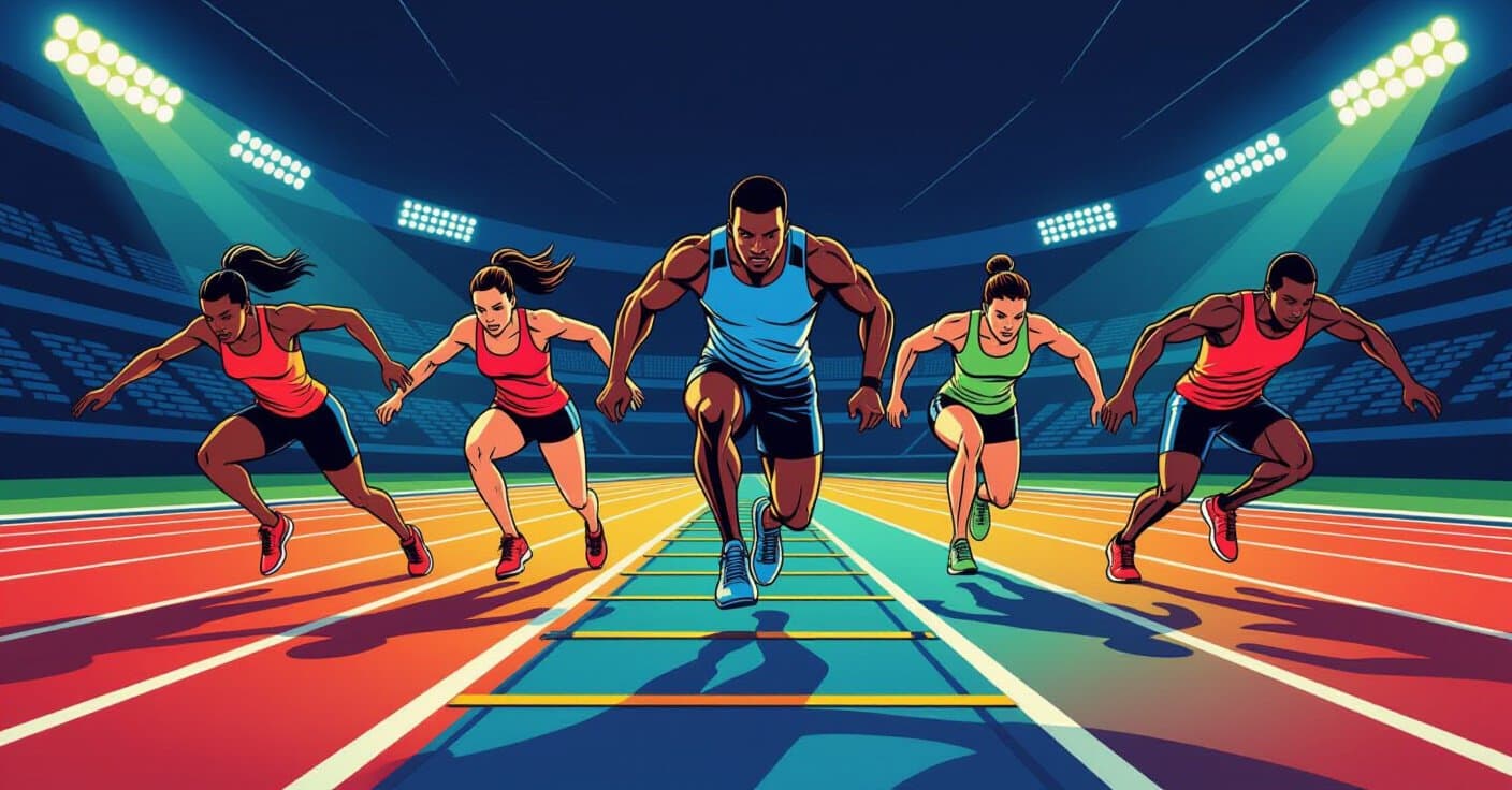 ジョギング愛好家をトラックのスピード狂に変える6つのラダートレーニング