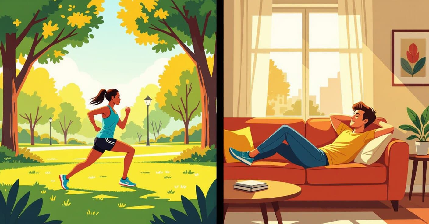 アクティブリカバリー vs ソファ：どちらの休息日がウォーキングの持久力を2倍にする？