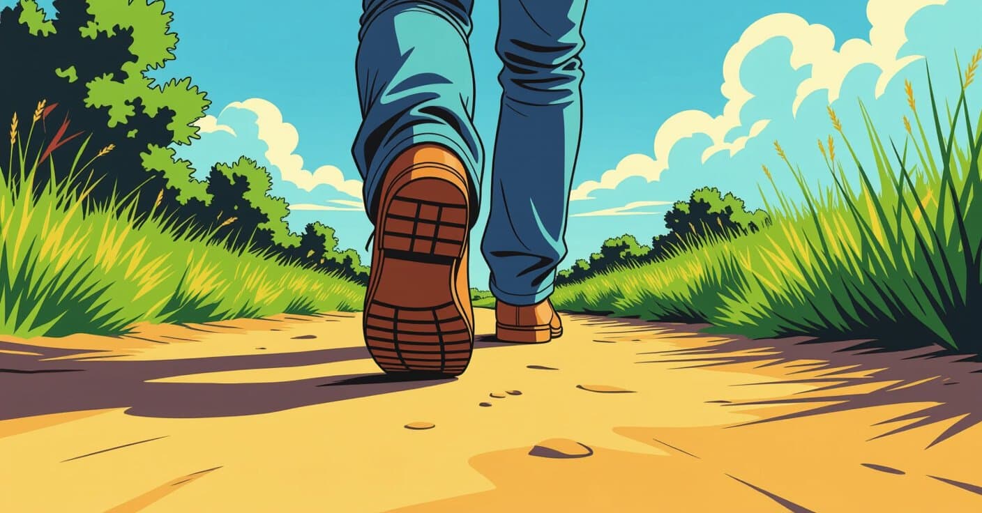 足の着地角度を修正して歩行距離を伸ばす方法