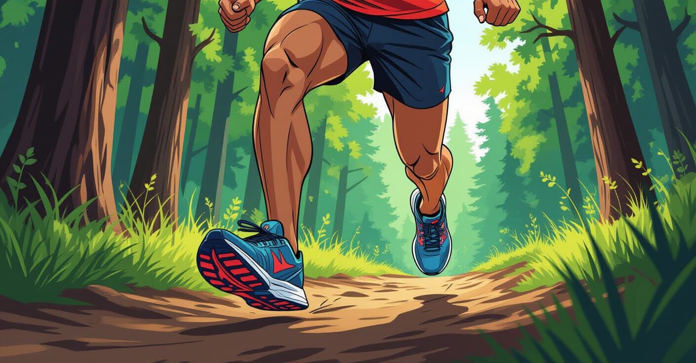 トレッドミルからトレイルへ：歩行分析に基づく履物で5kmをもっと速く