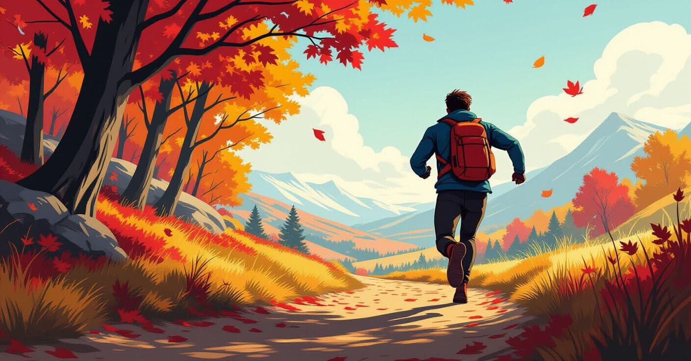 紅葉ペースプラン：ランニングの楽しさを倍増させる秋の景色コース