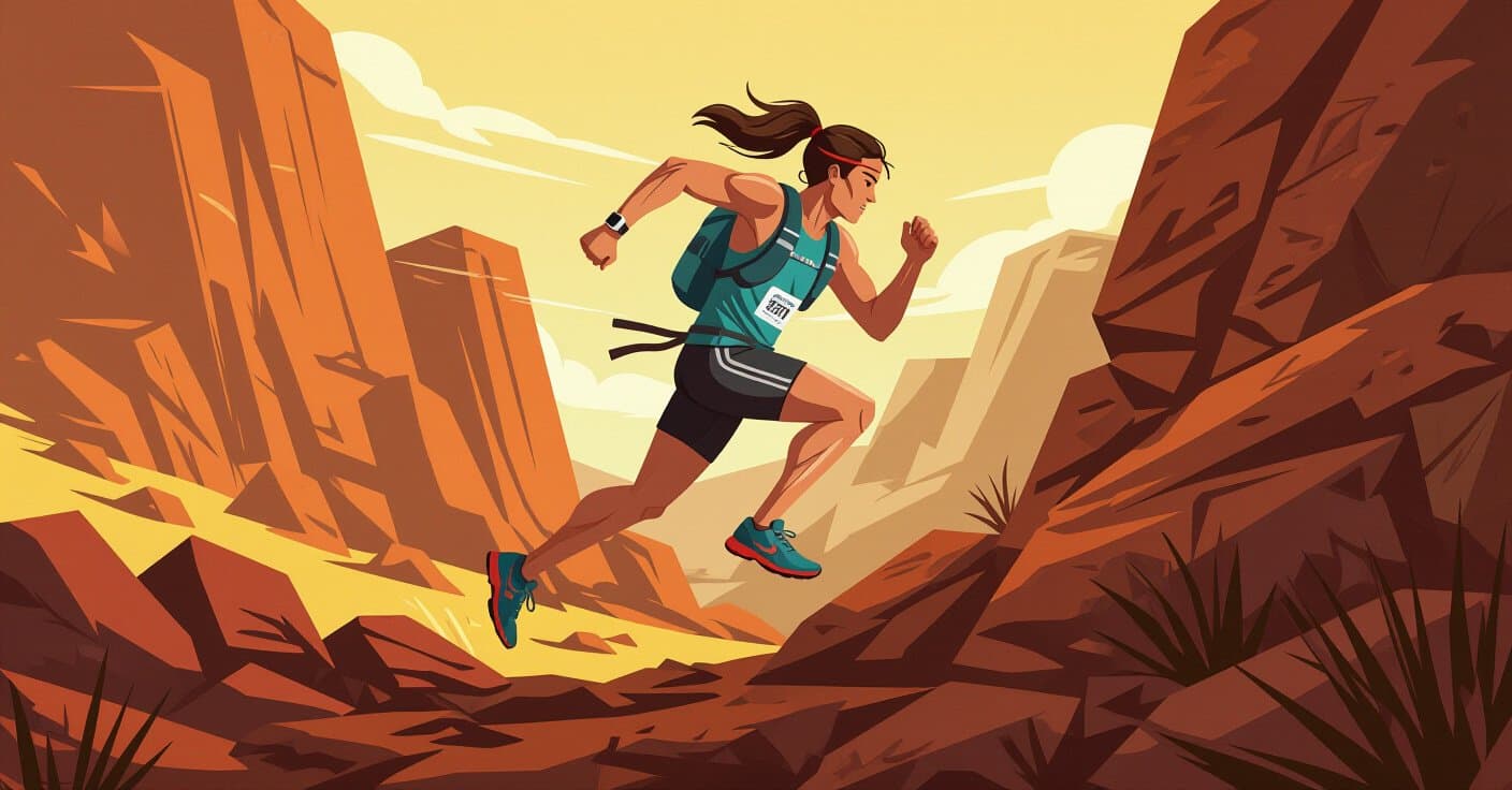 岩場ホッピングのリズムをマスター：技術的な距離で膝を守るトレイル走法テクニック