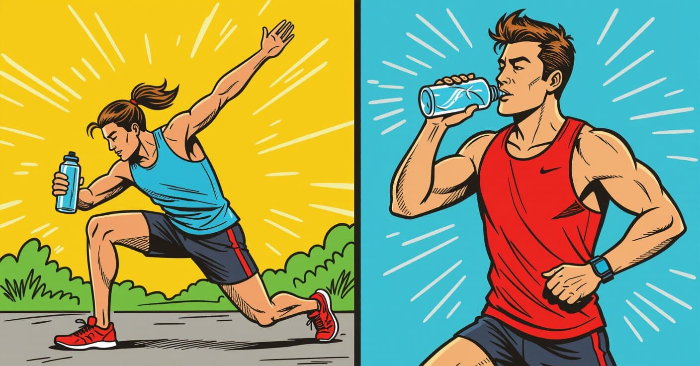 レース前 vs レース中：5kmラン＆ウォークの自己ベストを叩き出す水分補給の正確なタイミング