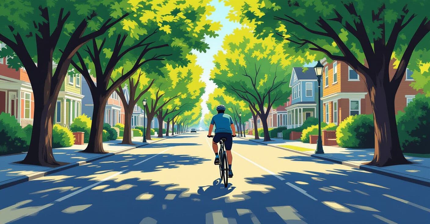 日陰ルート計画：緑陰の回遊路で熱ストレスを25%削減