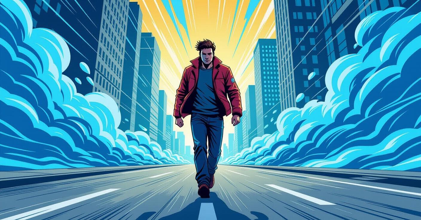 歩道戦略：瞬間的に突風の抵抗を激減させるジグザグ歩行術