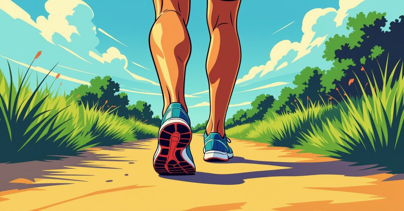 オーバーストライドをやめよう：この簡単なコツでより遠くへ、痛みなく歩き・走る方法