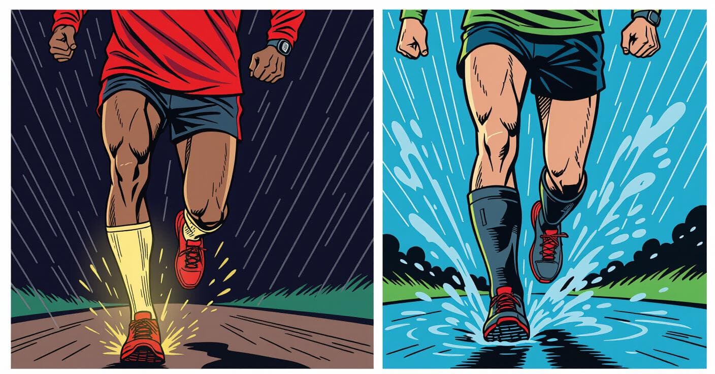 防水ソックス vs ゲイター：どちらがランナーの足を早く守る？