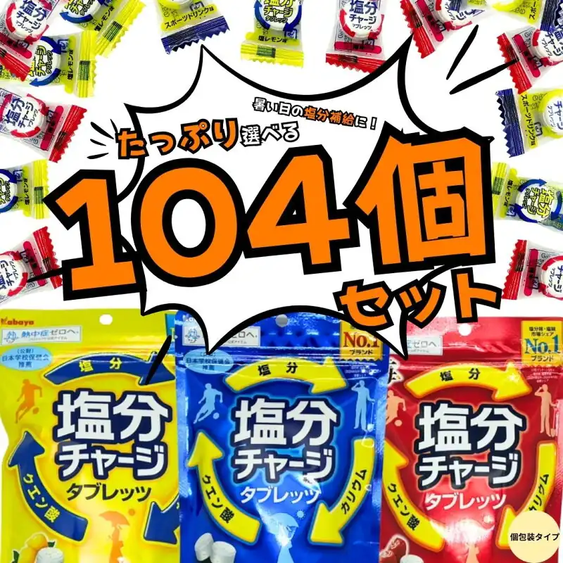 カバヤ 塩分チャージタブレッツ 81g・4袋セット